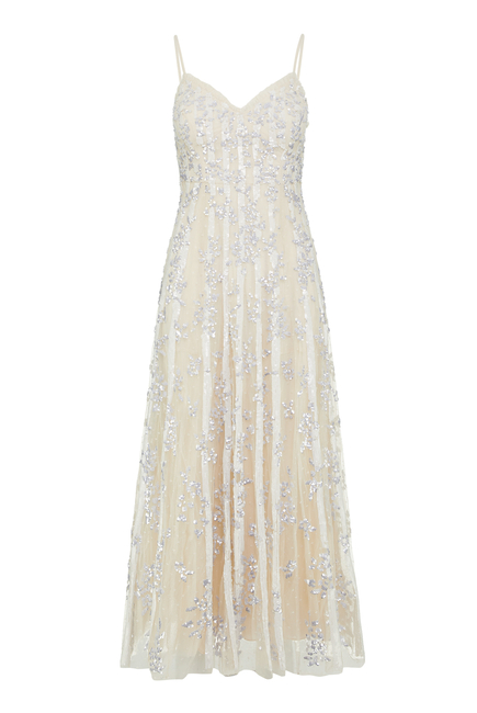 Floral Evermore Sequin Cami Gown
